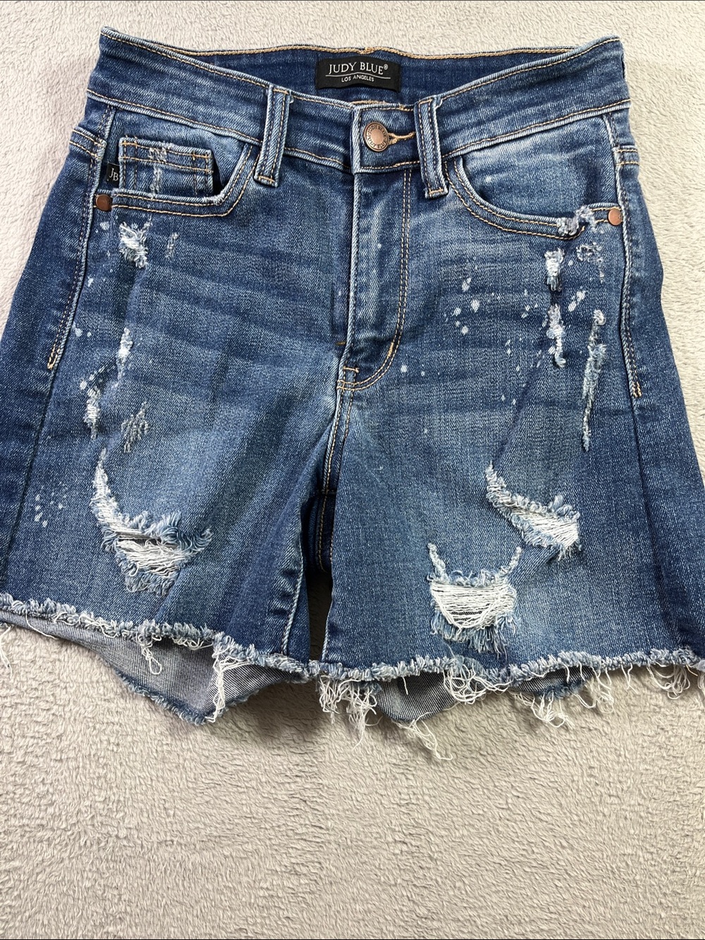Judy Blue Distressed Denim Women’s Shorts - Blue Size S
